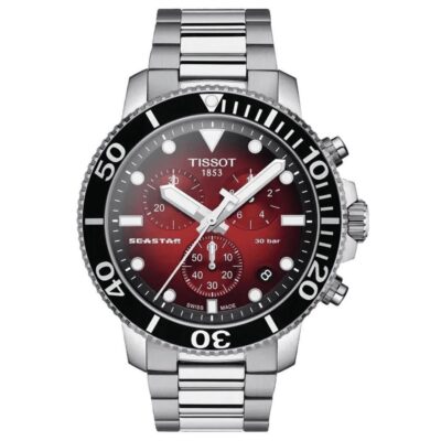 Tissot Chronograph Watch SEASTAR 1000 Red - T1204171142100